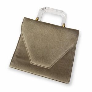 Rush Hour Classic Taupe Suede Top-Handle Women’s Bag Crossbody Vintage 80’s/90’s